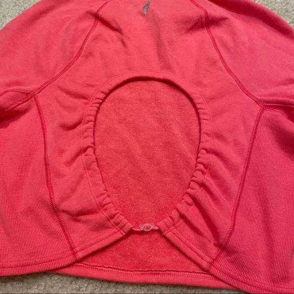 FREE PEOPLE FP MOVEMENT Circle Back Crop Top size S NWT color Coral lipstick - Picture 8 of 9